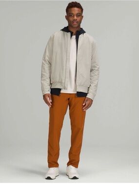Men's lululemon ABC classic fit straight leg performance Pants in deep gold